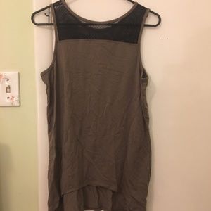 Anybody Cozy Knit Mesh Trim Tank Top